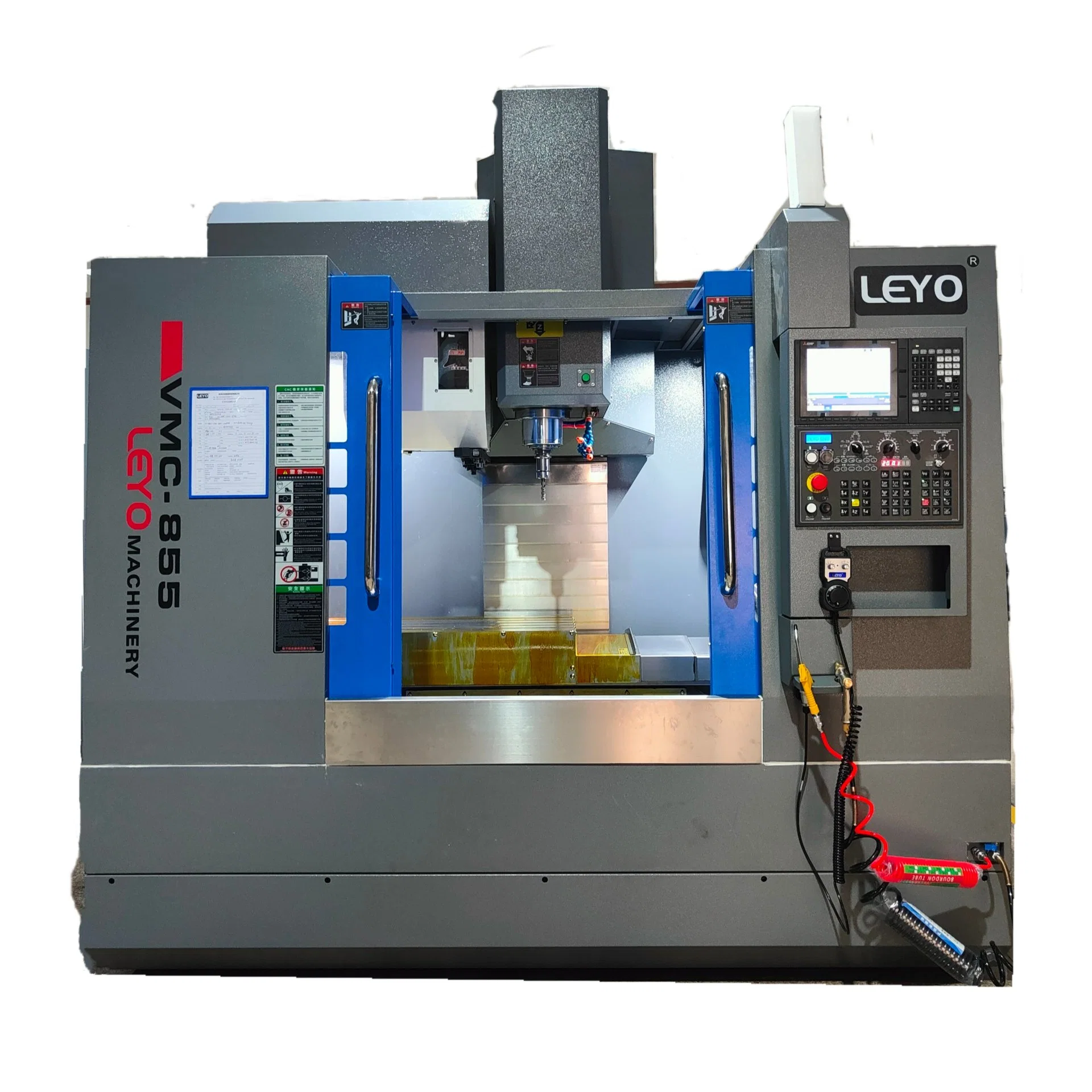 Leyo 3 Axis 4 Axis Okada Tool Library Direct Spindle12000rpm Vmc 855 Machining Center CNC Machine