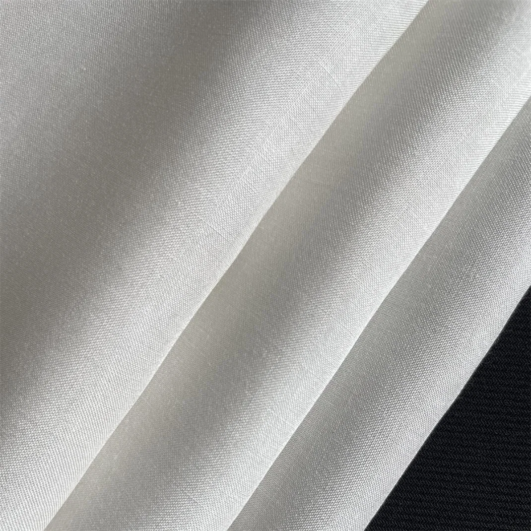 60s Bamboo Fiber Plain Woven Fabric for Dresses and Shirts