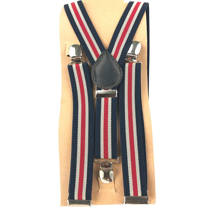 Customized Halloween Fashion High Quality 2.8cm/3.5cm Width Elastic Adjustable Jacquard Woven 3 Clip Y Shape Suspenders for Men Trousers