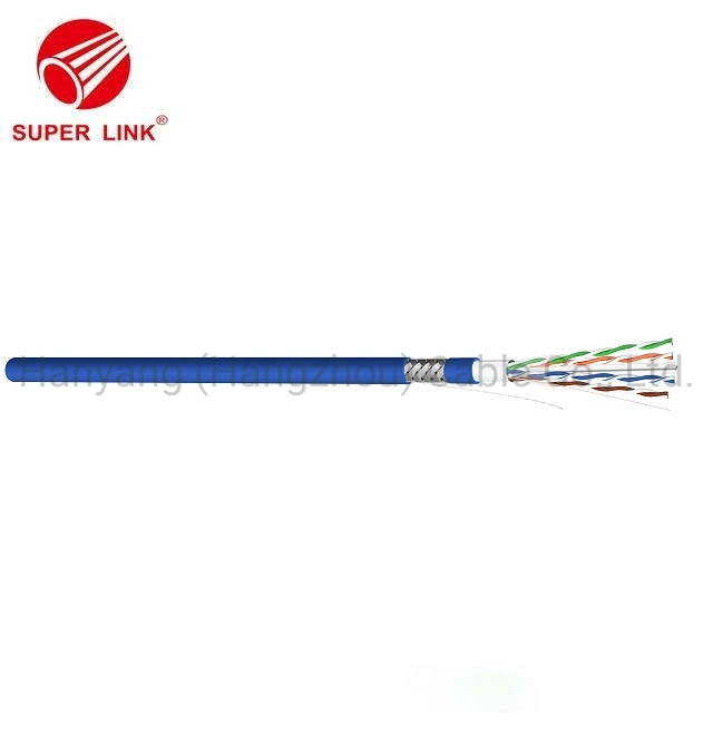 كبل شبكة LAN للفهرس المرن SFTP CAT6 كبل نحاسي مزدوج حجب الأشعة للمشروع