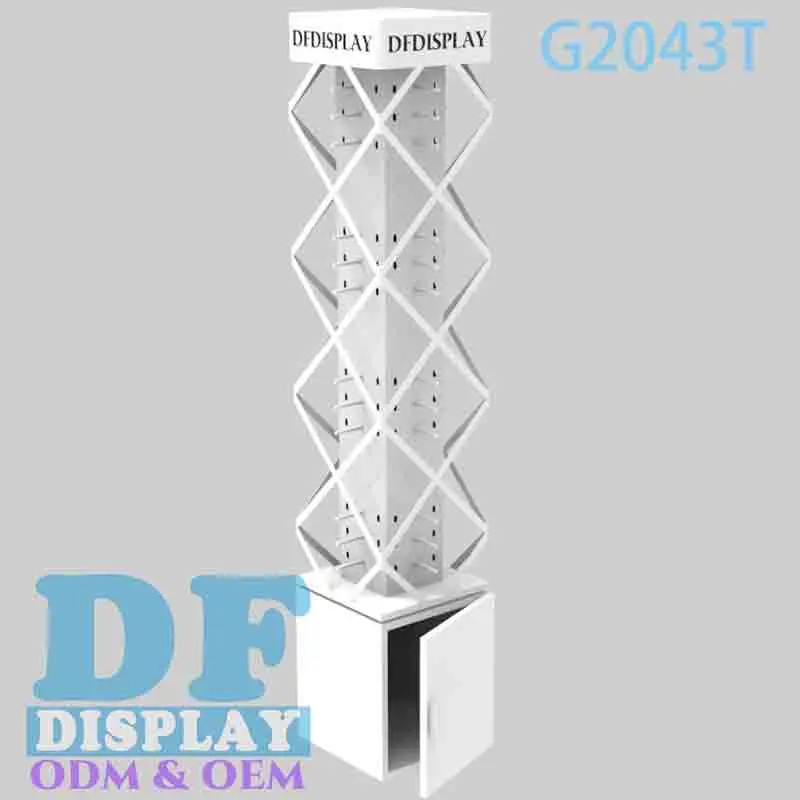 Sunglasses Stand Wood/MDF Sunglasses Display Stand Custom Floor Standing Eyewear Displays Spinning Sunglasses Display Cabinet