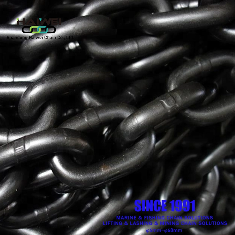 G80 Lifting Link Welded Chain with Black Coating