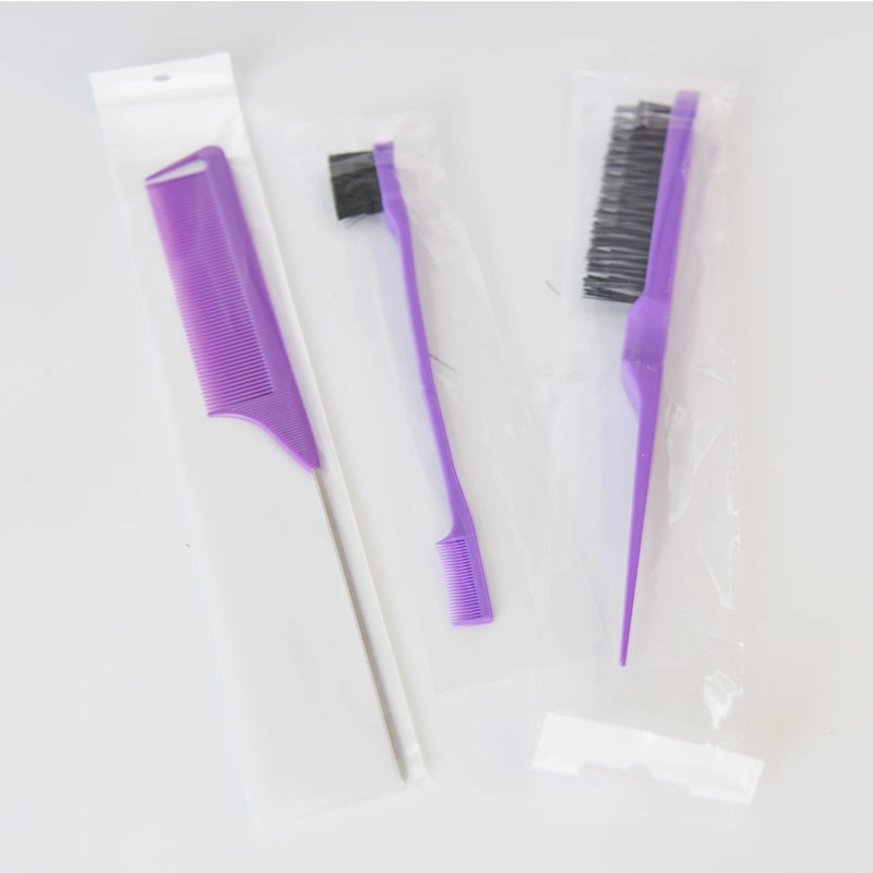 3 Pieces Hair Styling Comb Set, Includes Hair Brush Teasing Fluffy Hair Brush, Rat Tail Comb and Triple Teasing Comb