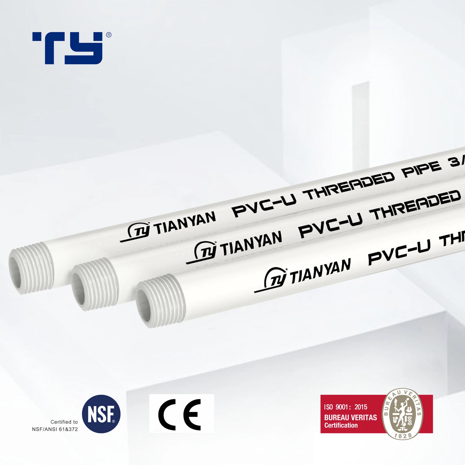 Socket Brass of PVC Plastic Pressure Pipe Fittings BS En 10026-2 Standard with Ce Certificated Ty Dosen Lesson OEM