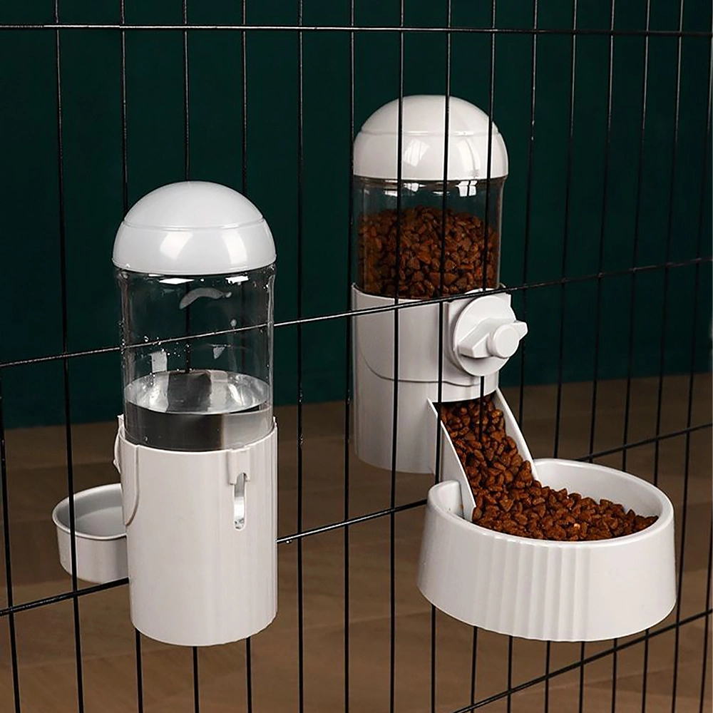 Plastic Cat Automatic Water Dispenser Cat Self Feeder Cat Food Bowl