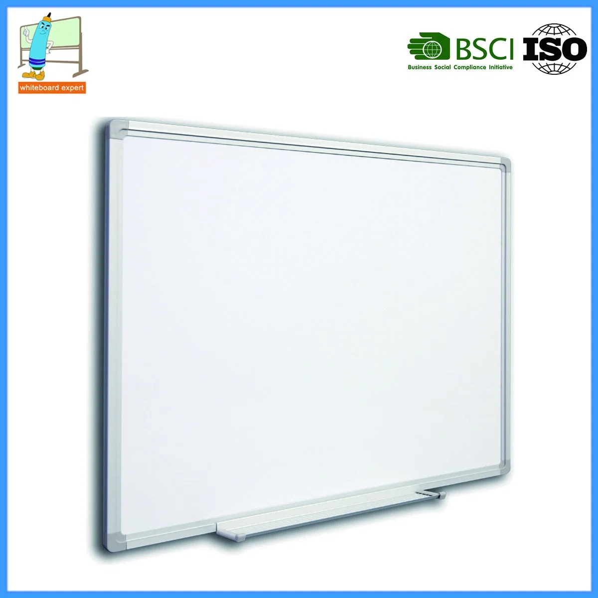 AW12 30*45 ~ 120*240cm Magnetische Whiteboard mit verdeckten Montageecken