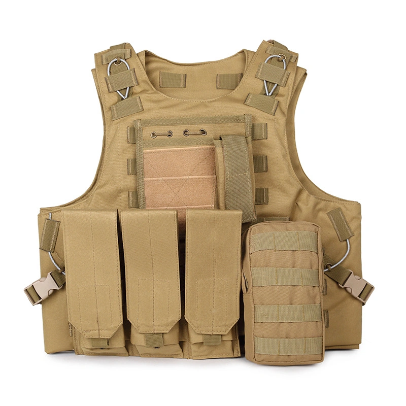 Tactical Vest Security Fashion Vest with Magazine Pouch Molle Webbing