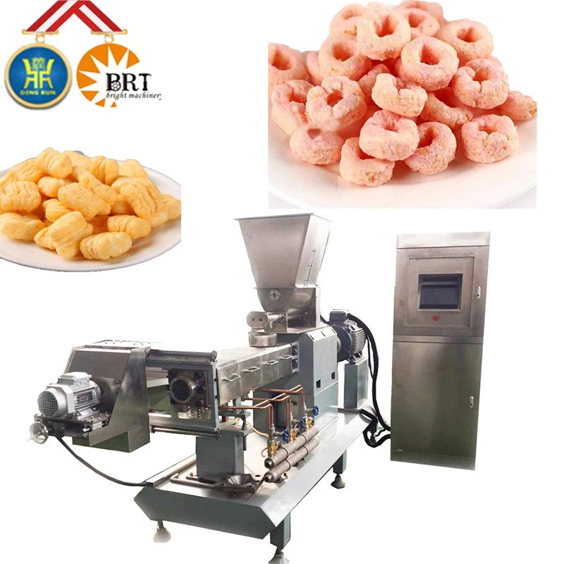 Cereal Bar Ball Snacks Production Equipment Line Machine Factory Puff Stick Twin Screw Extruder