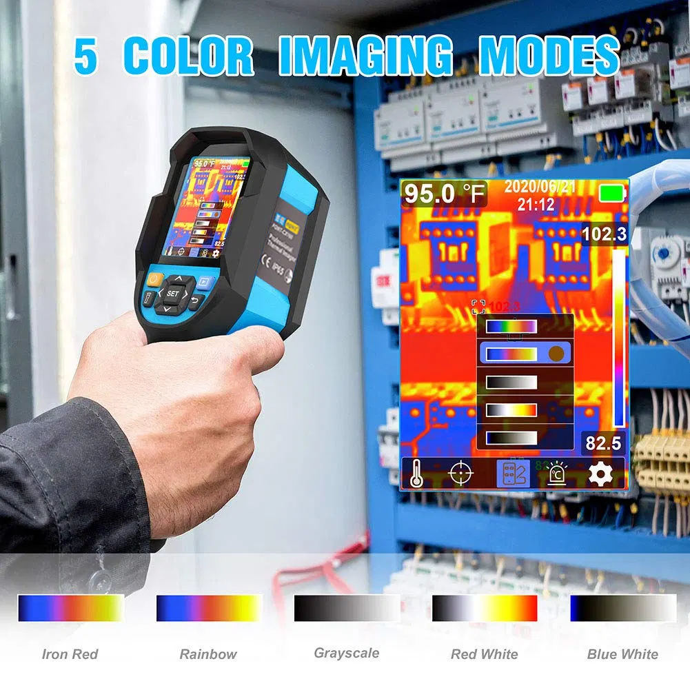 Pqwt Handheld Industrial Rainbow Pixel Mini Testing Equipment Digital Infrared Thermal Imaging Camera