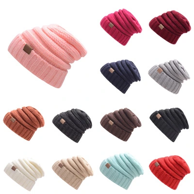 Knitted Skullcap Hot Seller High Quality Fashion Winter Knitted Beanie Cap Hat