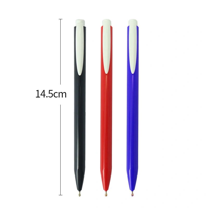 Promotional Custom Logo Plastic Click Ball Pen for Advertising