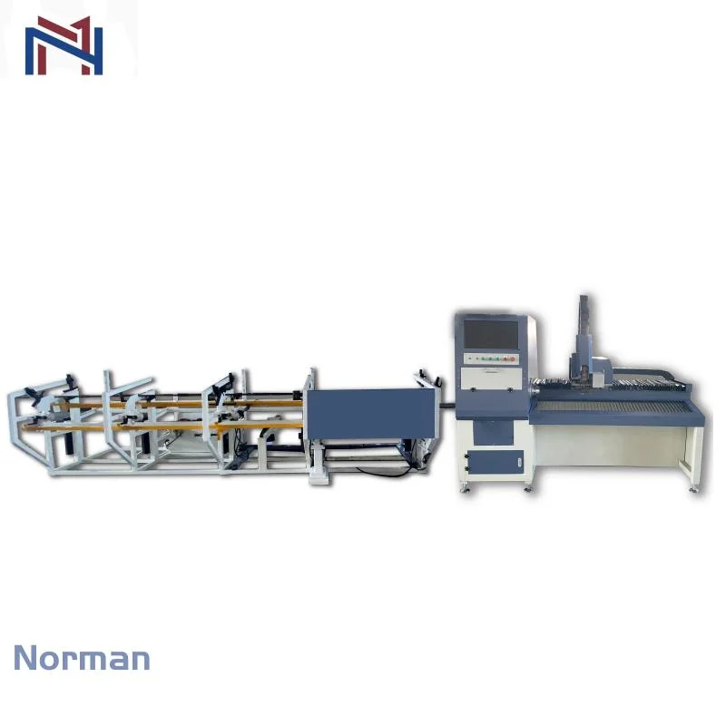 Square Rodada tubo de inox Laser máquina de corte está equipado com 1 kw-6kw motor de potência