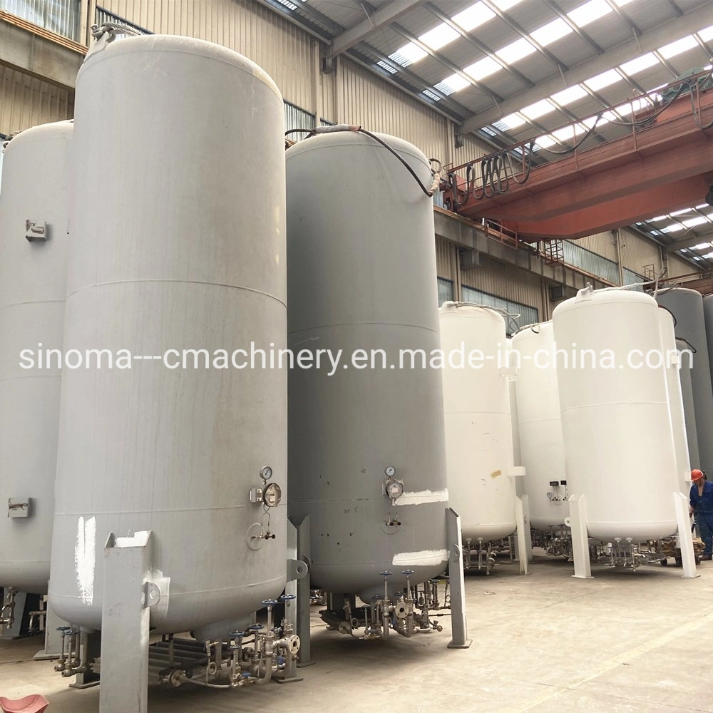 GB ASME 8-16bar Cryogenic Liquid Oxygen Nitrogen Argon CO2 Storage Tank with Vaporizer and Pump for Cylinder Filling System for Medical Industry Use