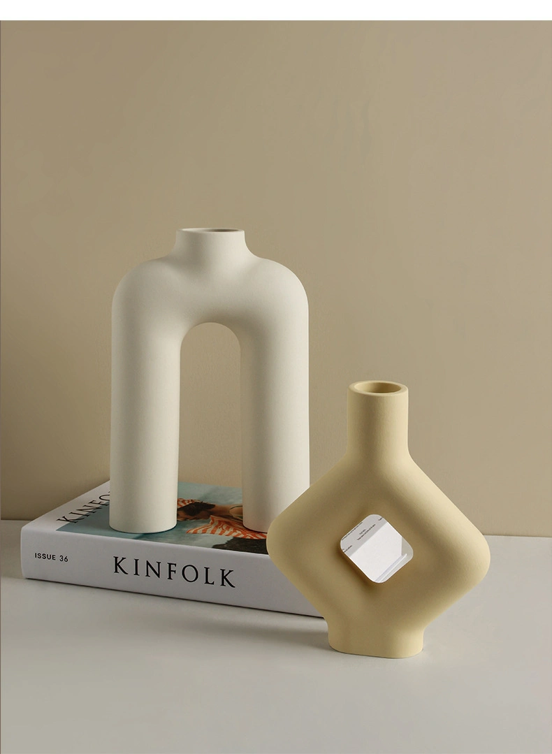 Ins Ceramic Art Vase Modern Minimalist Home Decoration