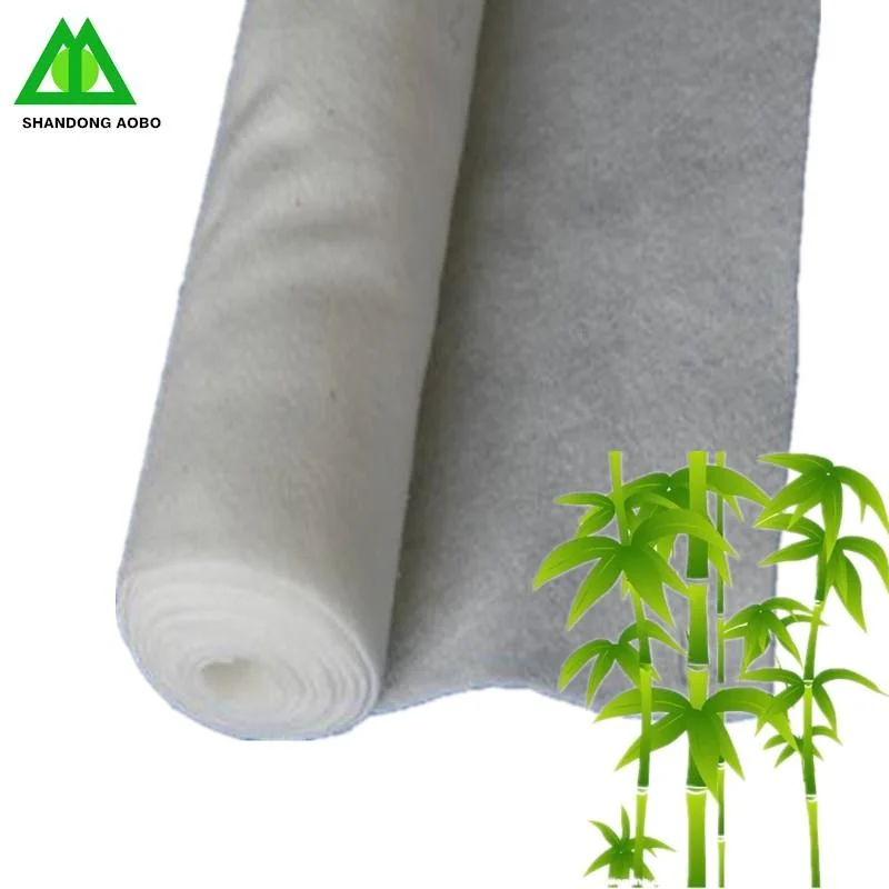 Производитель бамбук Wadding нетканого материала 100% биологически разлагаемое постельные принадлежности одежды