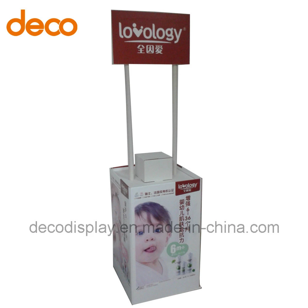 Supermarket Baby Face Cream Corrugated Floor Displays