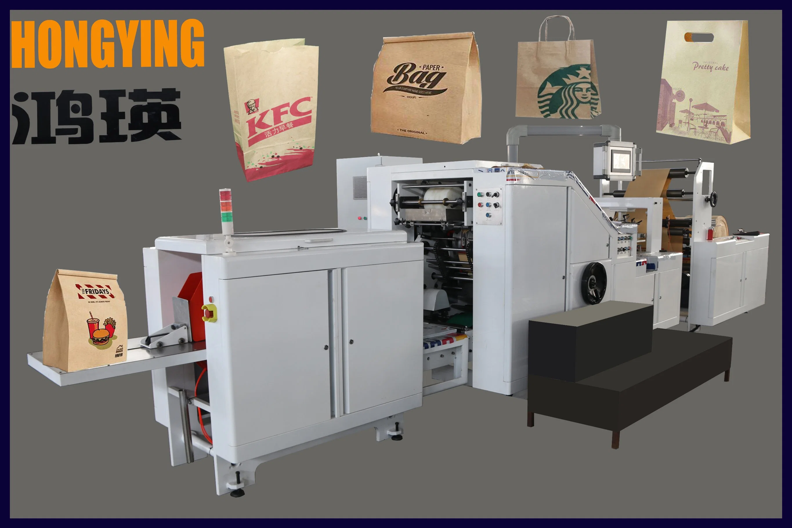 Flexo أو Roto Printing Machine in Line Paper Bag Machine