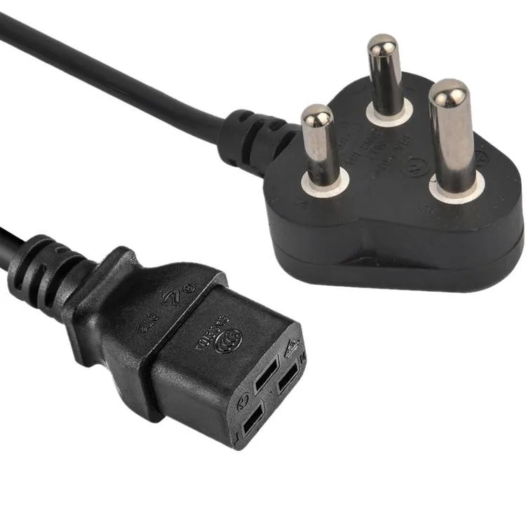 SABS Standard India Plug South Africa 10A 16A 250V Power Cord