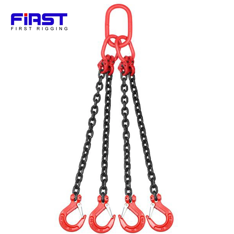 High Strength G80 Alloy Steel Multi-Leg Lifting Chain Sling with Hook