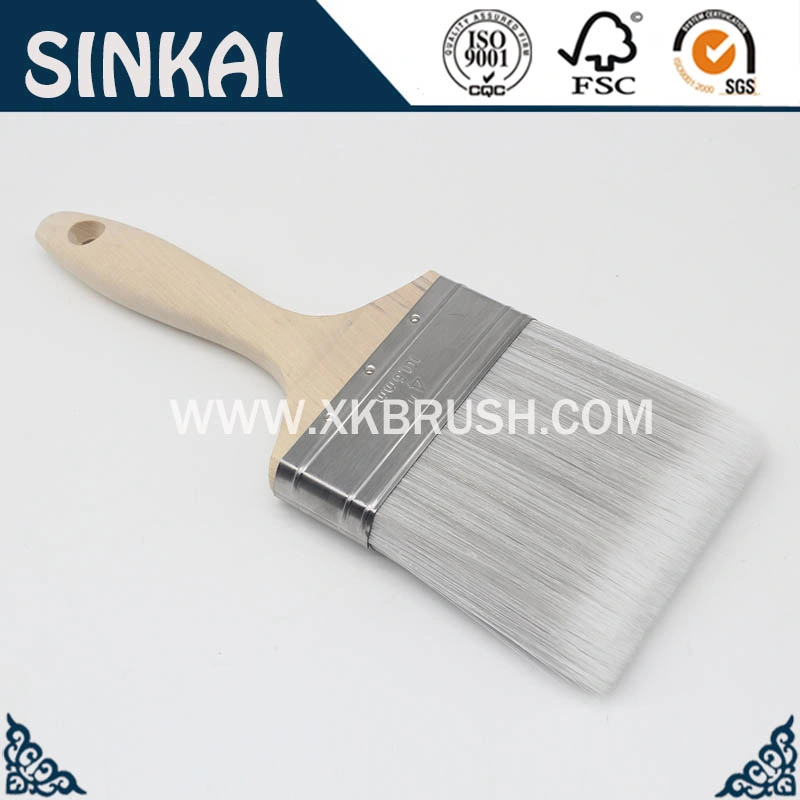 First Class Wood Painting Brush Natural Pig Bristle