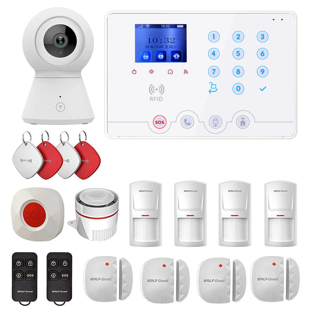 Tuya 3G 4G GSM WiFi Smart Home Fire Alarm System Smoke Home Security Alarm System