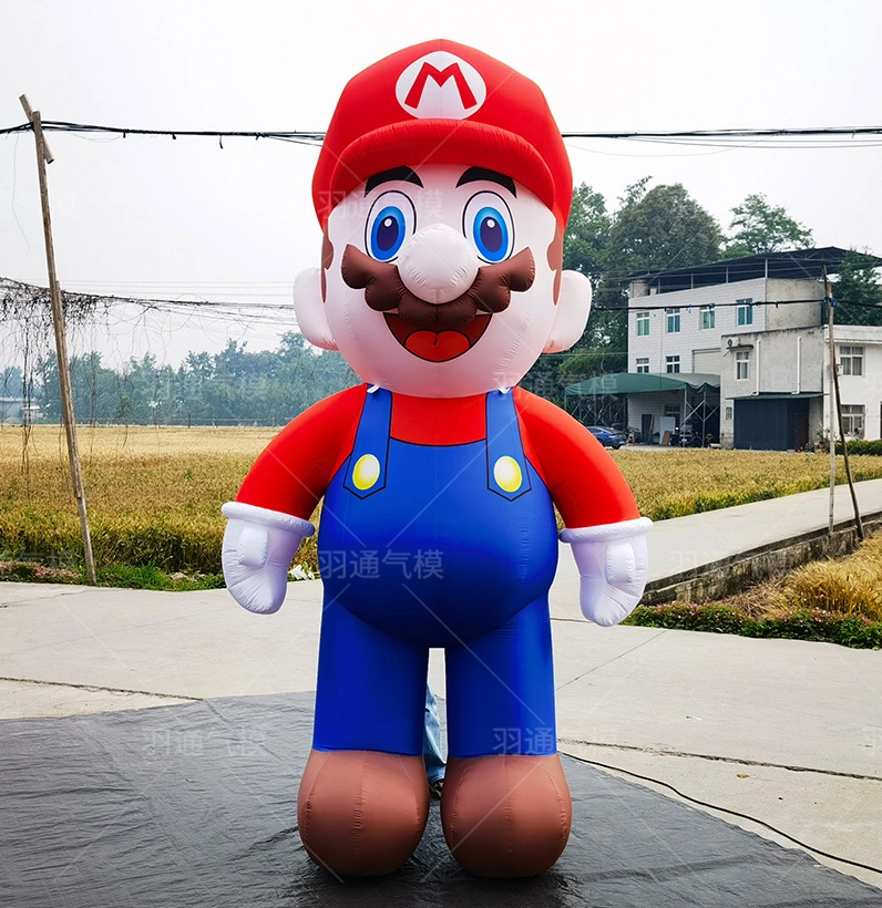 Boyi Оптовая Реклама Custom Big Inflatable Mario Cartoon