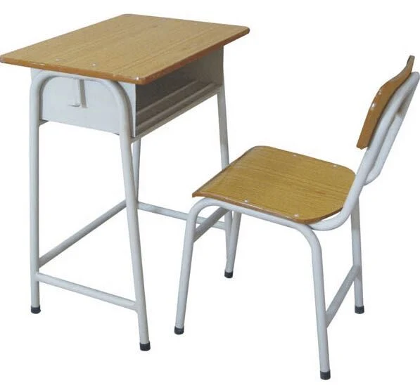 Ensemble de meubles d'école pour deux tables et chaises pour étudiants