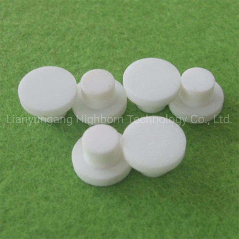 Customized White Color Macor Micalex Microcrystalline Machinable Glass Ceramic Plug with Low Density