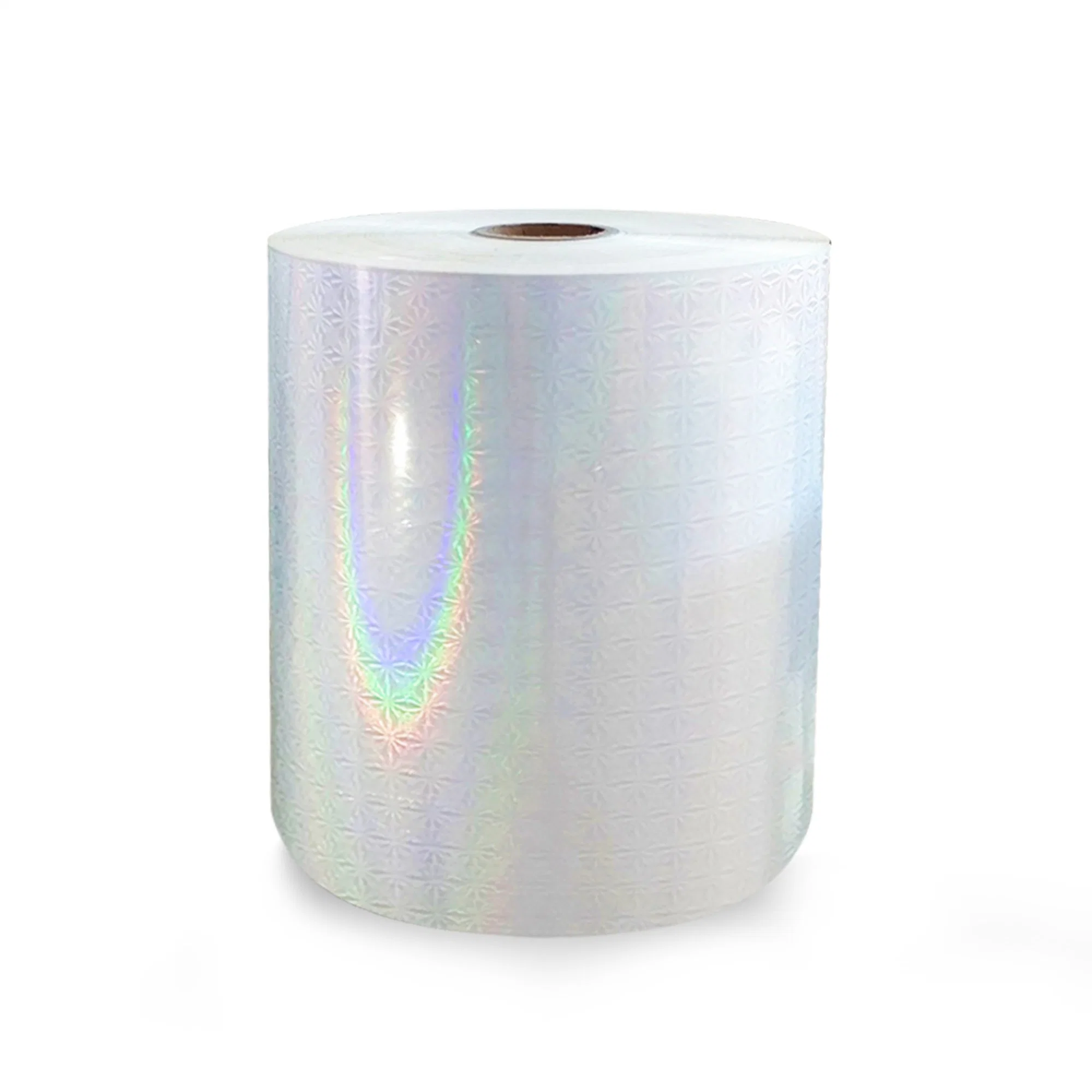 25mic Self Adhesive Laser Holographic Film Label Material for Packaging