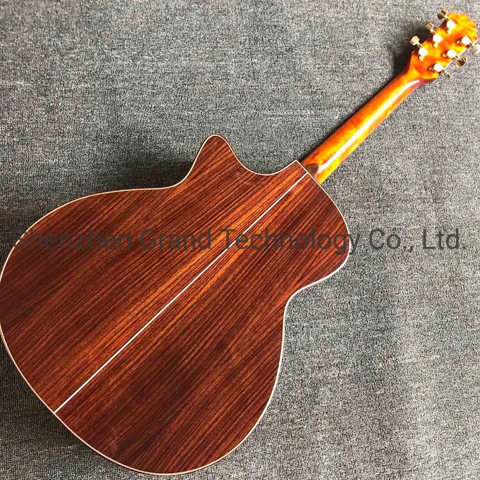 Custom 41 Inch 916s Guitar Factory Custom Abalone Ebony Fingerboard Spruce Top Electric Acoustic Guitar