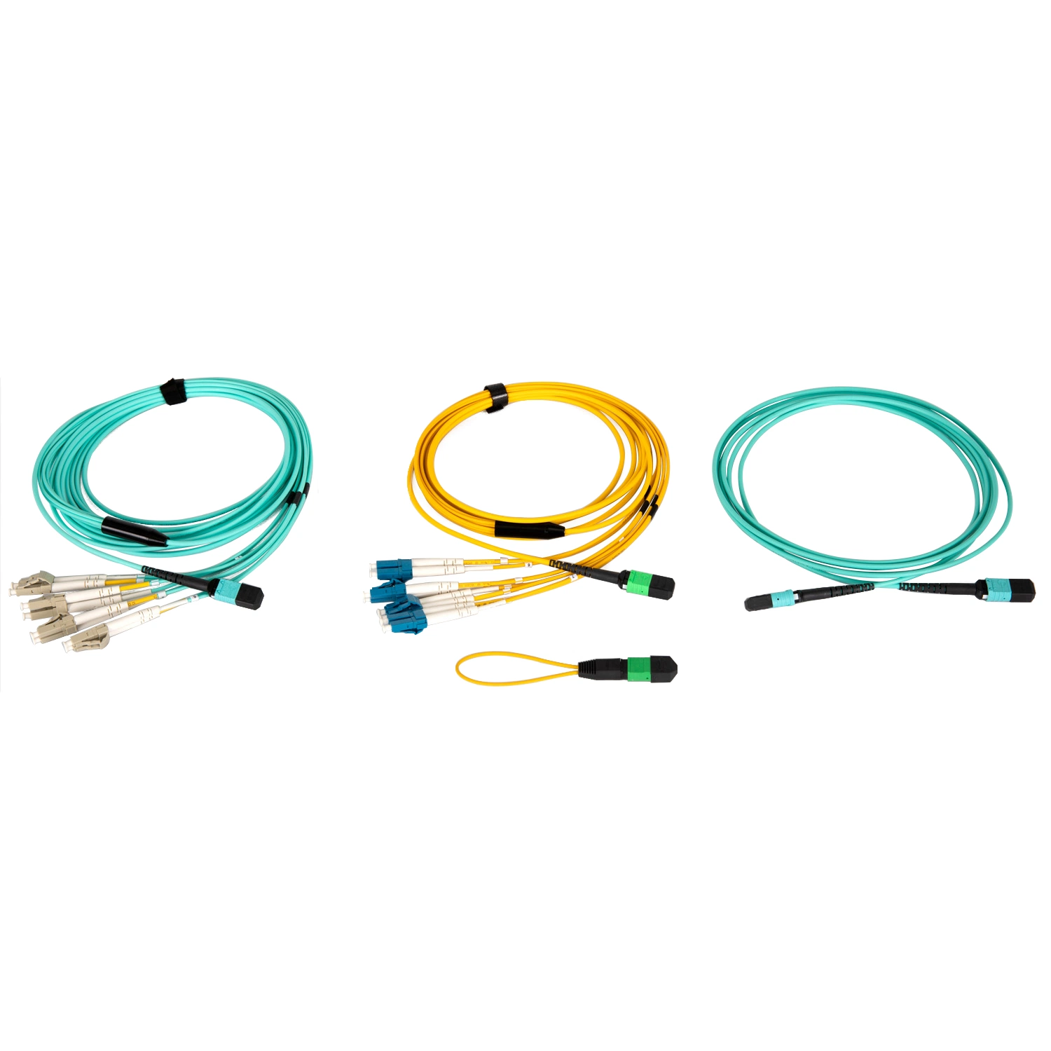 MPO-Buchse auf LC UPC Duplex Typ B LSZH OM3 50/125 Multimode MPO Trunk-Kabel
