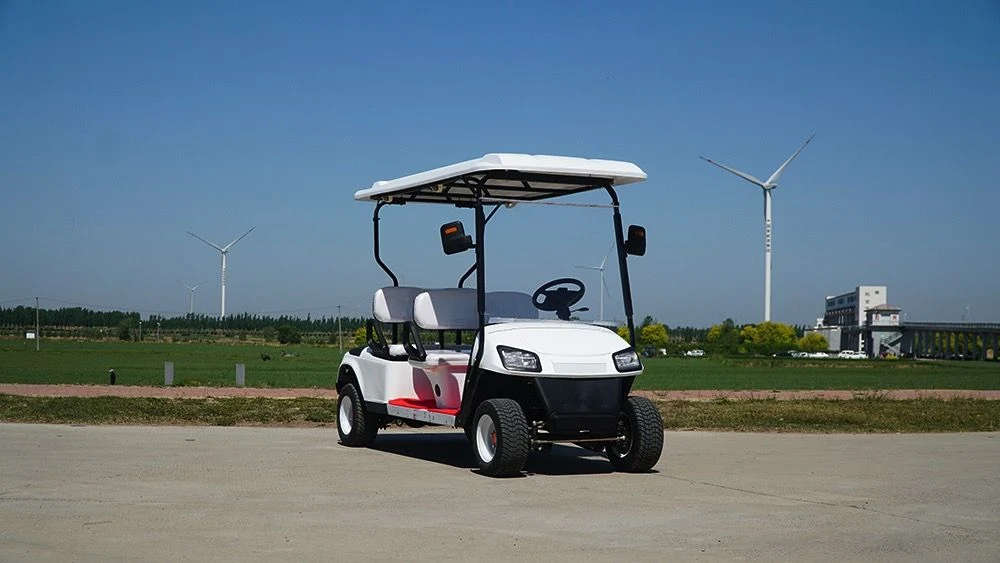 Electric 2 Row 4 Seats Golf Car, Golf Buggy, Golf Trolley, Golf Utility, Golf Cart for Amusement Park, Parkland, Scenic Area, Tourist Attraction, Shopping Malls