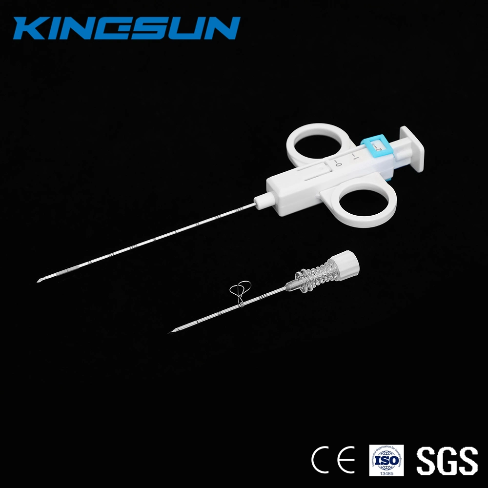 Disposable Medical Semi-Automatic Biopsy Needle with Coaxial Needle Supplier 14G 150mm