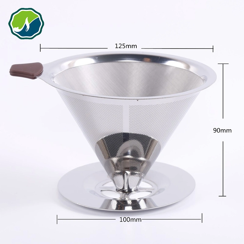 Stainless Steel Metal Wire Mesh Pour Over Reusable Coffee Filter