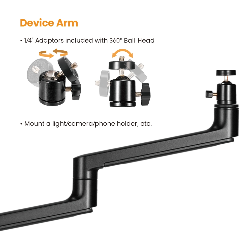 Luz de LED de Anel Multifuncional com Suporte e Suporte para Celular para Transmissão ao Vivo.