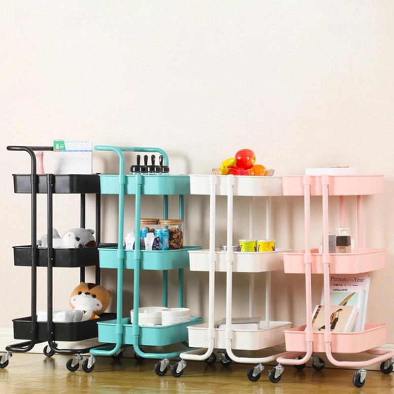 3 Tier Home Organizer Rolling Kitchen Storage Rack Trolley Cart Mit Rädern