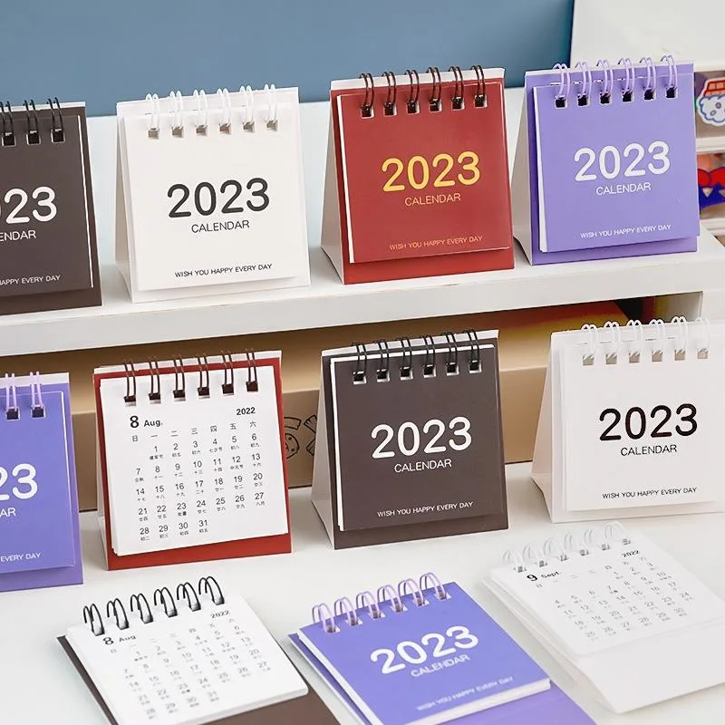 2023 Nouvelle conception Business-cadeau promotionnel Souvenir table personnalisée Mini calendrier de l'Avent