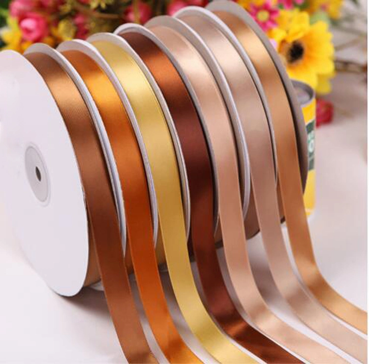 Customized Printing Logo Satin Ribbon for Christmas, Decoration, Wrapping, Packing Cakes (RB80017)