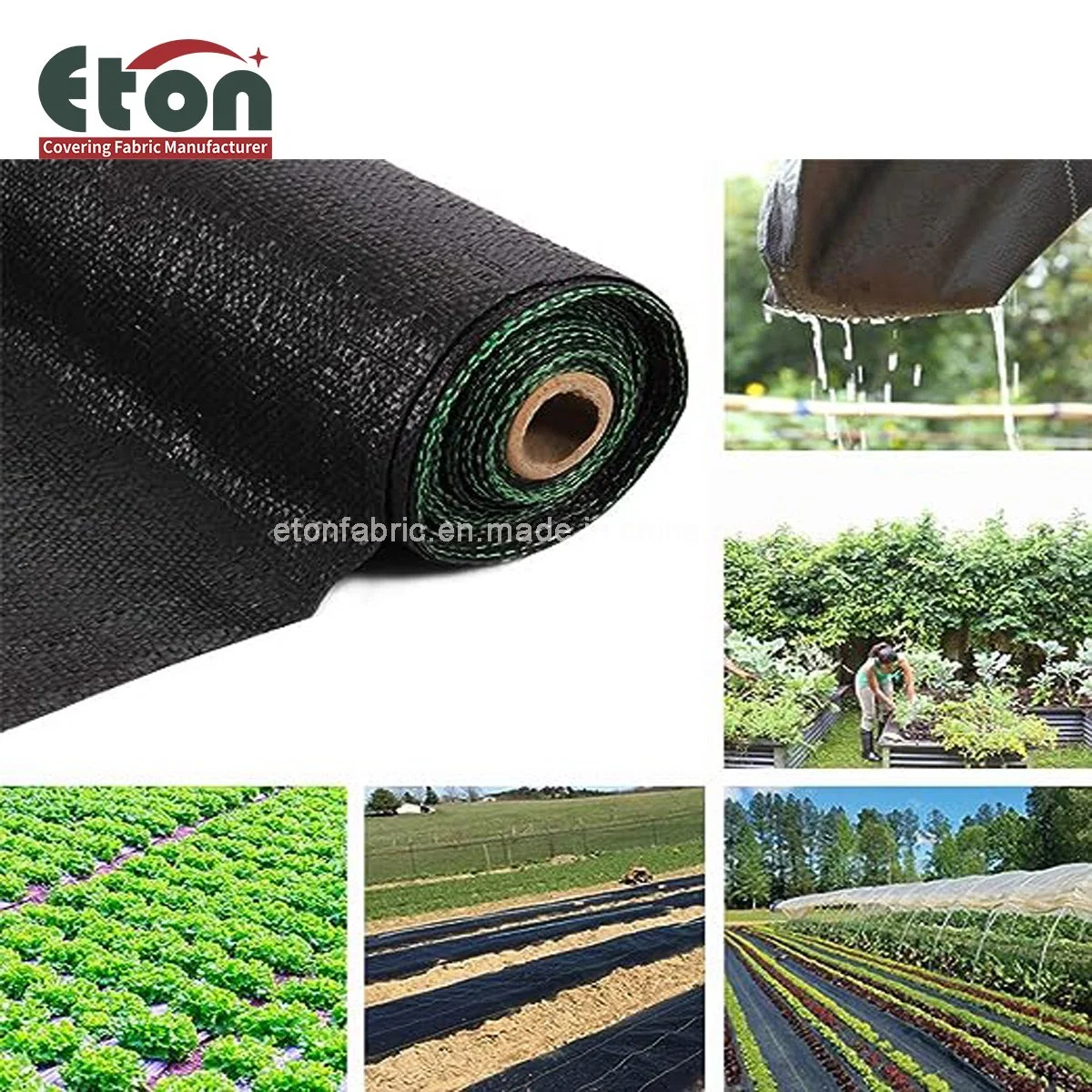100gsm Amazon Hot Verkauf Kunststoff Weed Control Mat für Landwirtschaft / Gewächshaus Verwendet