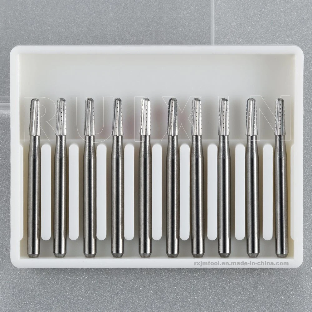 Dental Clinic Drilling Products Manufacturer FG Shank Round End Taper Cross Cut Fissure Orthodontic Cemented Carbide Bur FG-1702