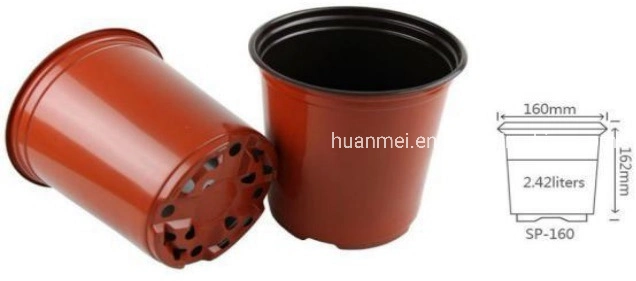 Round Plastic Flower Plant Nursery Pot for Horticulture Gardening Design