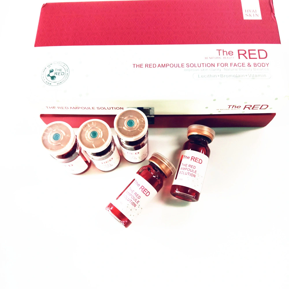 Good Quality Red Ampoule Solution Lipolysis for Face and Body Fat-Dissolving