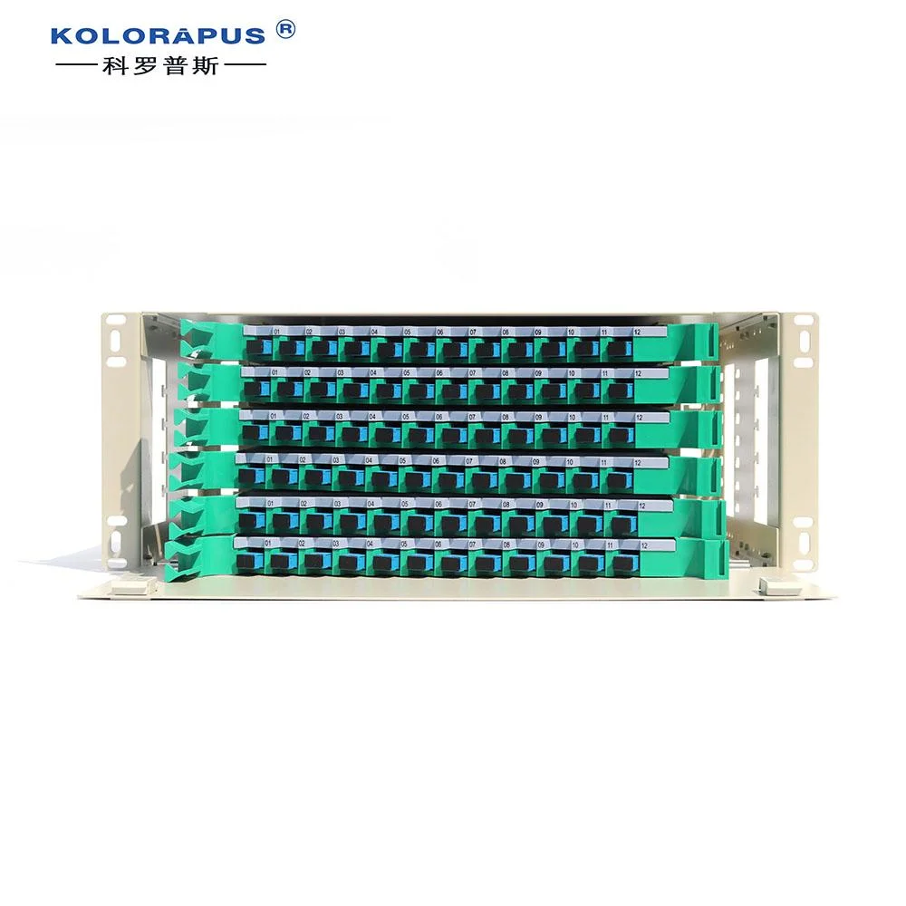 Sc 72 portas Fiber Optic Patch Panel Optical Distribution Box