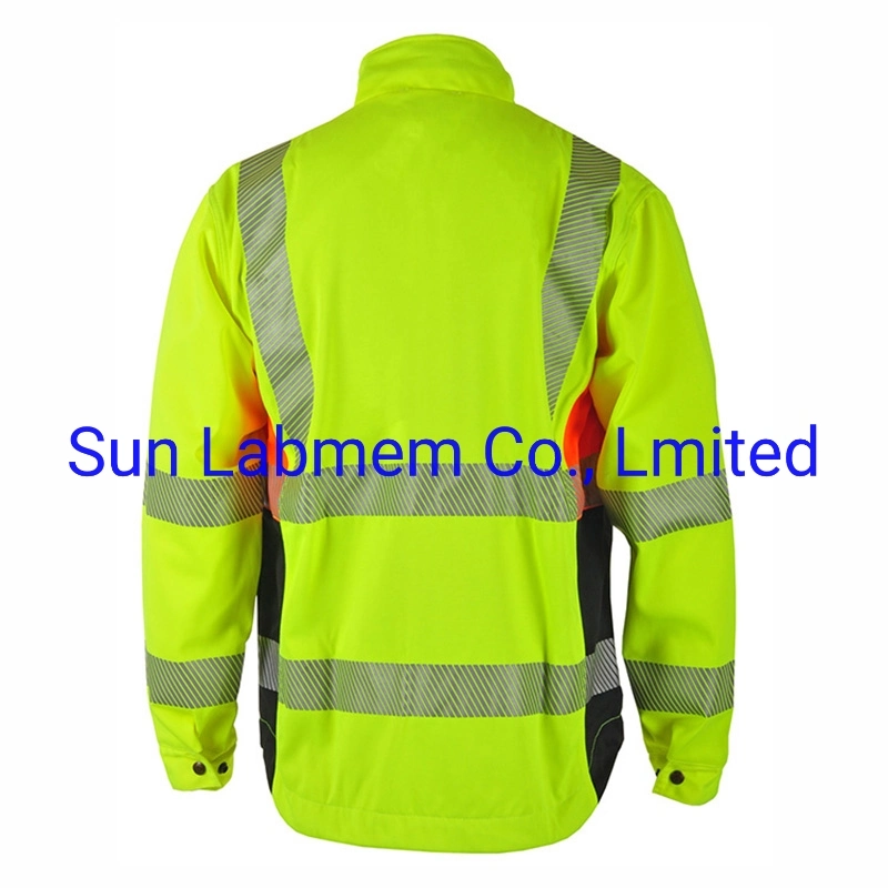 Spring & Autumn Red Reflective Safety Jacket Workwear Uniform