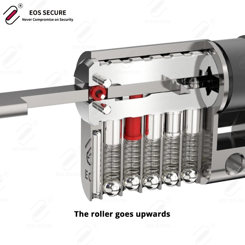 High Security Telescopic Pin Anti Tear Anti Saw Brass Emergency Double Clutch Door Locks Cylinder