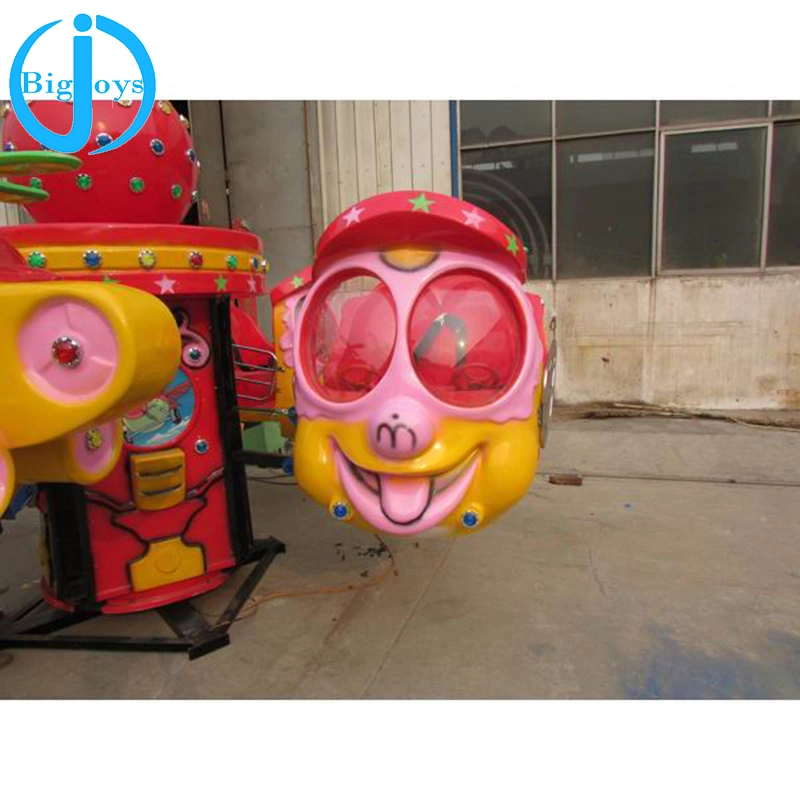 Children Amusement Carnival Rotary Self Control Rides Electric 8 Seats Big Eye Plane for Sale