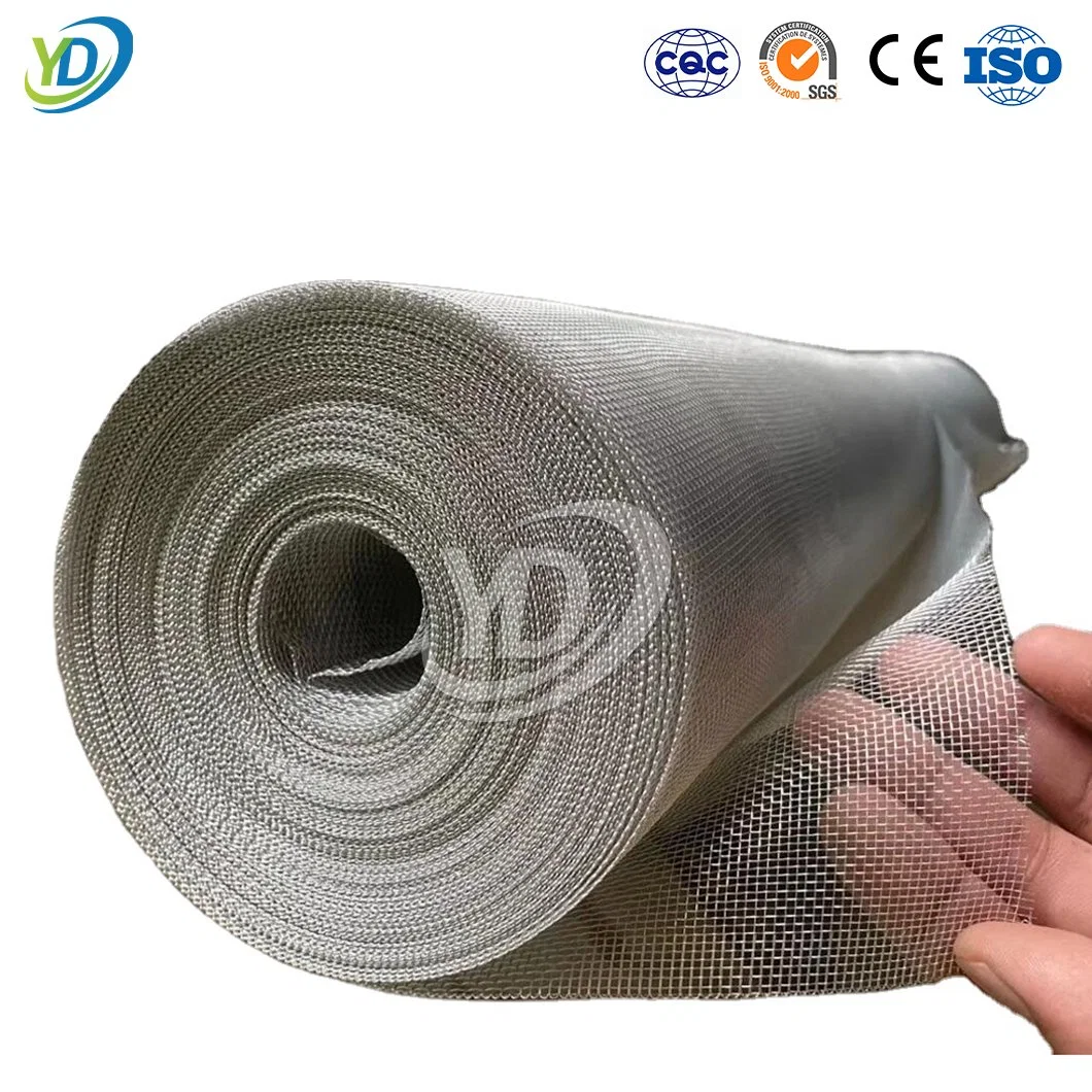 Yeeda Iron Wire Mesh Stainless Steel China Wholesalers 6 Inch Stainless Steel Wire Mesh Screen 1-3500 Mesh Hole Size Stainless Steel Theft Proof Window Screen