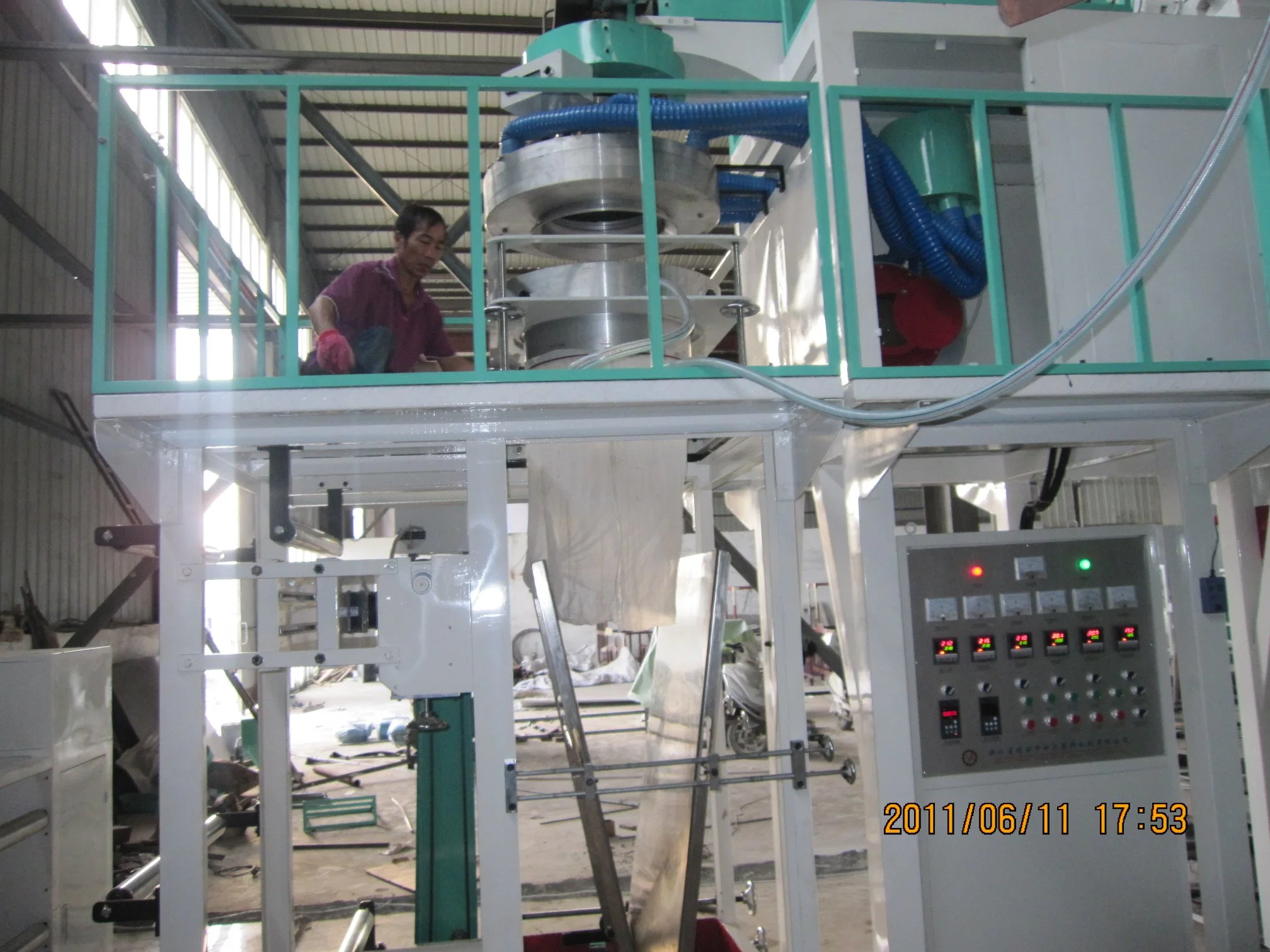 High Speed HDPE LDPE PE Poly Plastic Nylon Rubber Polypropylene Film PP Film Blowing Machine Blown Film Extrusion Machine Extruder Blowing Machine