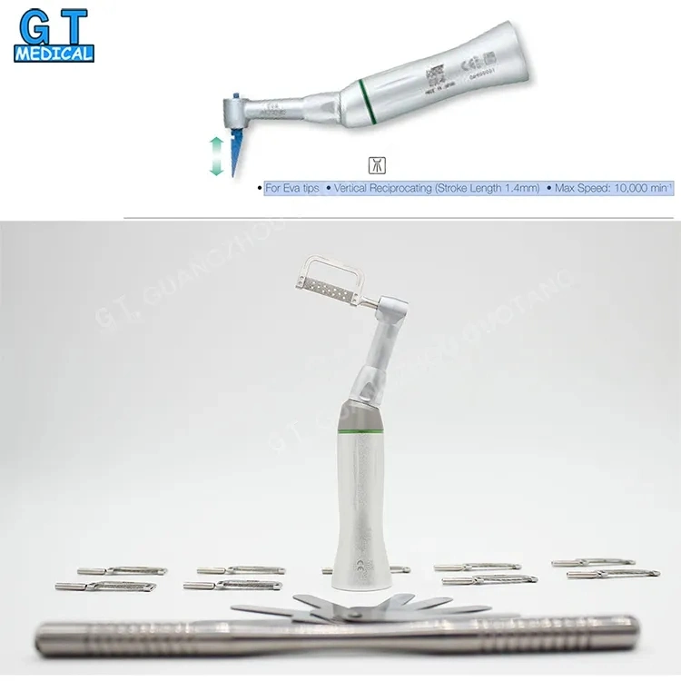 External Channel Contra Angel 4: 1 Dental Low Speed Handpiece Push