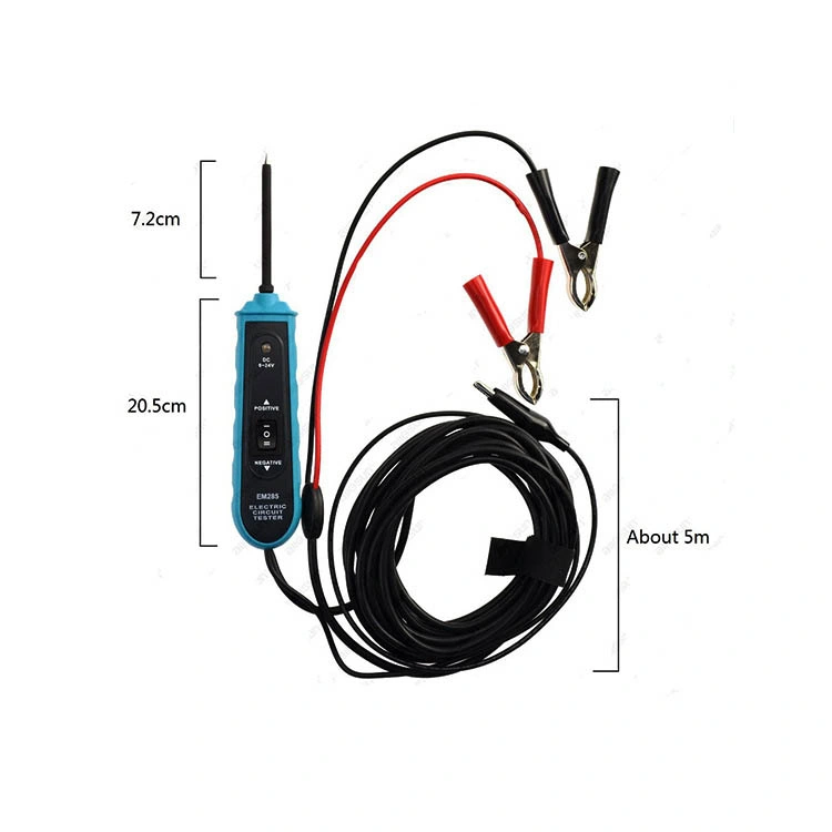 Comprobador de sondas de circuito de automoción 24V Sonda de circuito de alimentación de automóviles Kit comprobador de resistencia de tensión dc